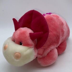 Hasbro Be Mores Pink Dinosaur Plush Toy Transforming Stuffed Animal Vintage 10”